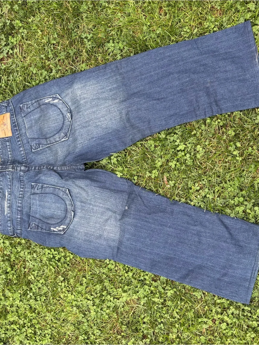 Vintage True Religion USA Men's Blue Denim Jeans - Classic Straight Fit